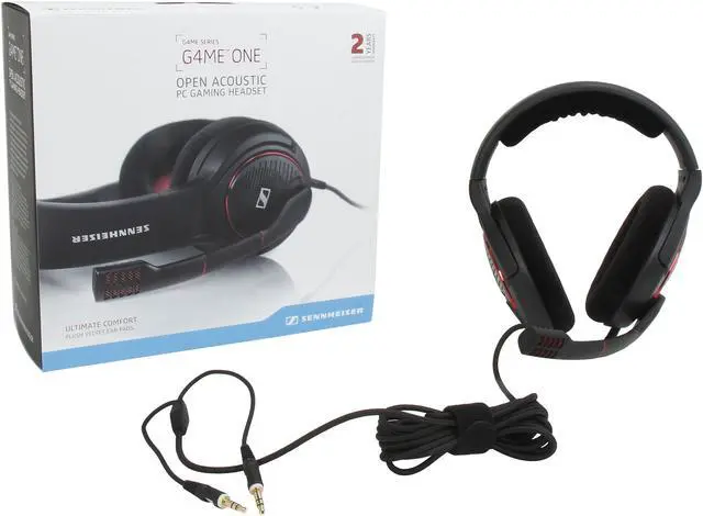 Alt view image 6 of 6 - SENNHEISER GAME ONE 3.5mm Connector Circumaural Gaming Headset