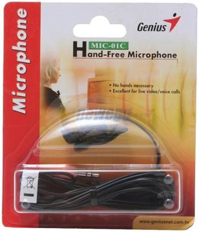 Genius MIC-01C Black Microphone - Newegg.com
