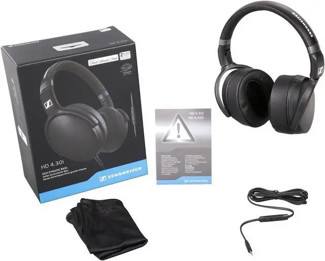 Alt view image 7 of 7 - Sennheiser HD 4.30i Around-Ear/ iphone - Black