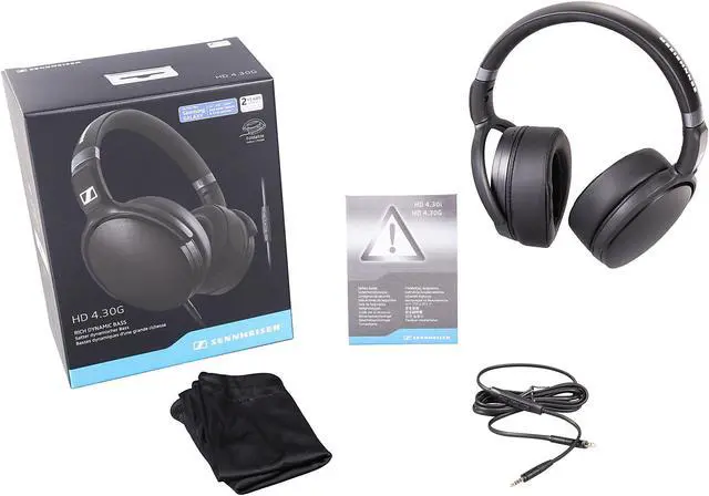 Alt view image 7 of 7 - Sennheiser 506779 HD 4.30G Over-Ear Headphones with Microphone (Black)