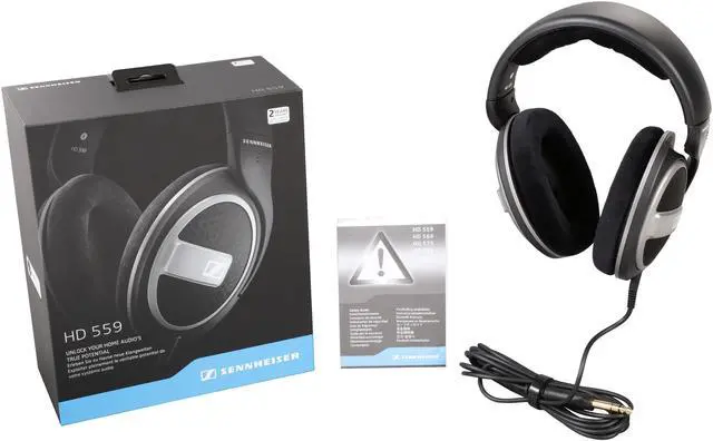 Alt view image 7 of 6 - Sennheiser HD 559 Around-Ear Headphones - Black