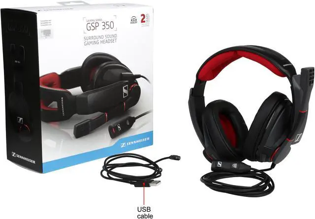 Alt view image 8 of 7 - Sennheiser GSP 350 Surround Sound PC Gaming Headset