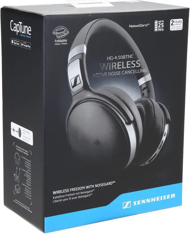 Alt view image 12 of 12 - Sennheiser HD 4.50 BTNC Wireless Headphones