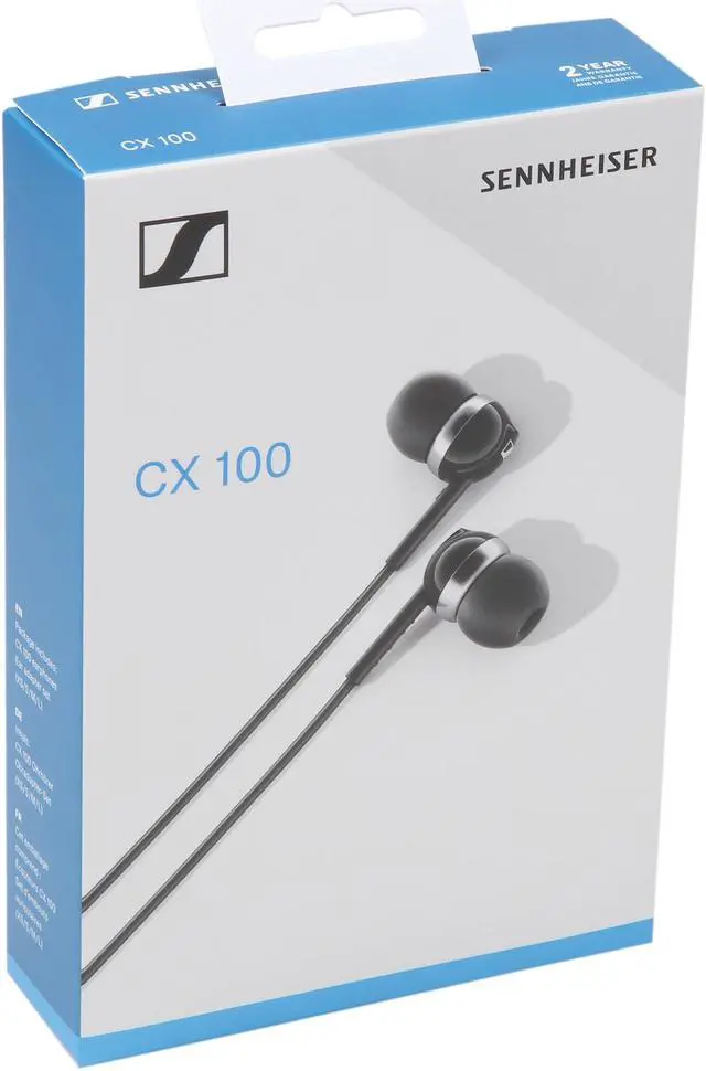 Alt view image 2 of 2 - Sennheiser CX 100 3.5mm Connector Headphones (Black)