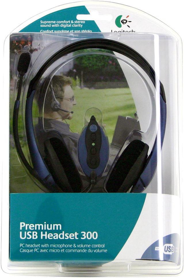 Alt view image 2 of 2 - Logitech 980130-0403 USB Connector Premium USB Headset 300