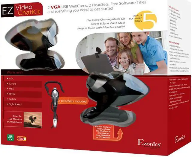 Alt view image 11 of 11 - Ezonics EZ-368 USB 2.0 Video Chat Kit