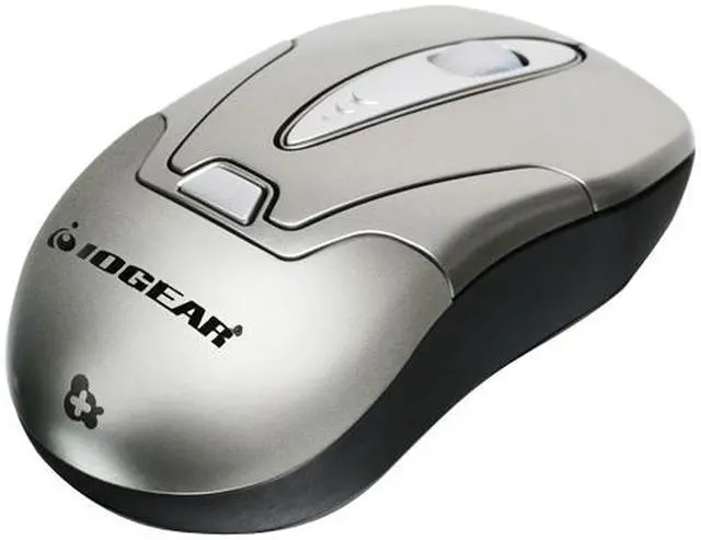 Alt view image 3 of 3 - IOGEAR GME228BW6 Silver 3 Buttons 1 x Wheel Bluetooth Wireless Laser Mouse