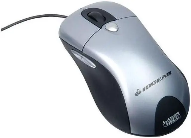 Main image of IOGEAR GME521 Black/Gray 5 Buttons 1 x Wheel USB Wired Laser Mouse