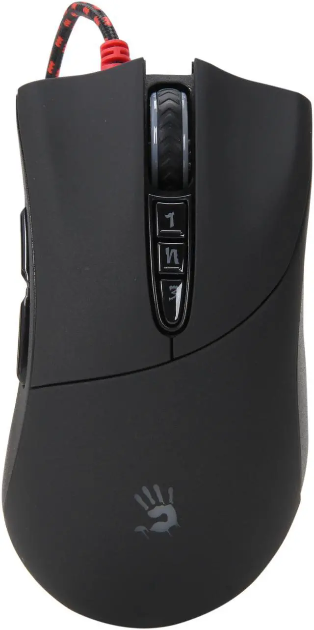 Alt view image 2 of 5 - A4Tech V3 Black 7 Buttons 1 x Wheel USB Wired Optical Gaming Mouse