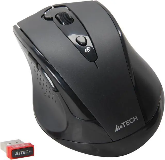 Alt view image 2 of 4 - A4Tech G10-810H Black 7 Buttons 1 x Wheel USB RF Wireless Optical PPO Multi Mode Mouse