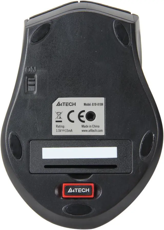 Alt view image 3 of 4 - A4Tech G10-810H Black 7 Buttons 1 x Wheel USB RF Wireless Optical PPO Multi Mode Mouse