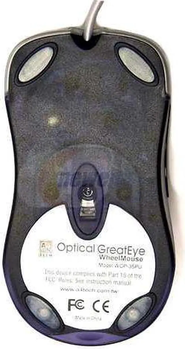 Alt view image 2 of 4 - A4Tech WOP-35 Silver 5 Buttons 2 x Wheels USB or PS/2 Optical Mouse