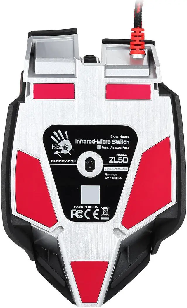 Alt view image 4 of 5 - Bloody Z Series ZL50 Laser Gaming Mouse Black