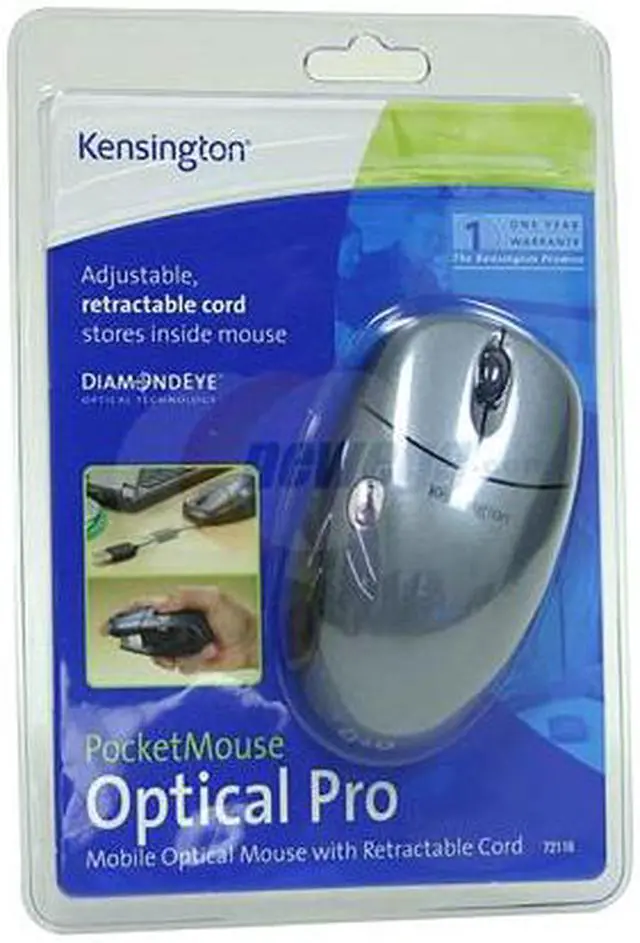 Alt view image 4 of 4 - Kensington PocketMouse Pro 72116 Gray 3 Buttons 1 x Wheel USB Optical Mouse