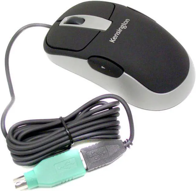 Main image of Kensington K72121 2-Tone 5 Buttons 1 x Wheel USB or PS/2 Wired Optical Mouse