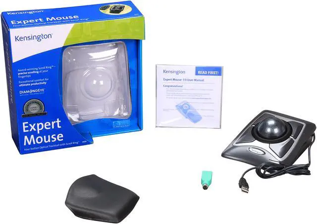 Alt view image 5 of 5 - Kensington K64325 Expert Trackball Mouse