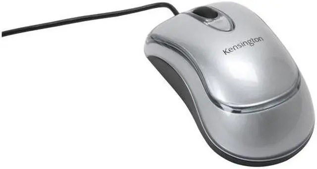 Main image of Kensington 72114G Silver 3 Buttons 1 x Wheel USB Wired Optical PocketMouse