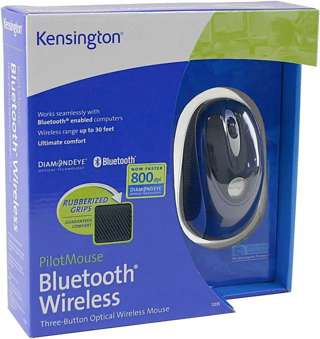 Alt view image 5 of 5 - Kensington Bluetooth Pilot 72225 2-Tone 3 Buttons 1 x Wheel Bluetooth Wireless Optical Mouse