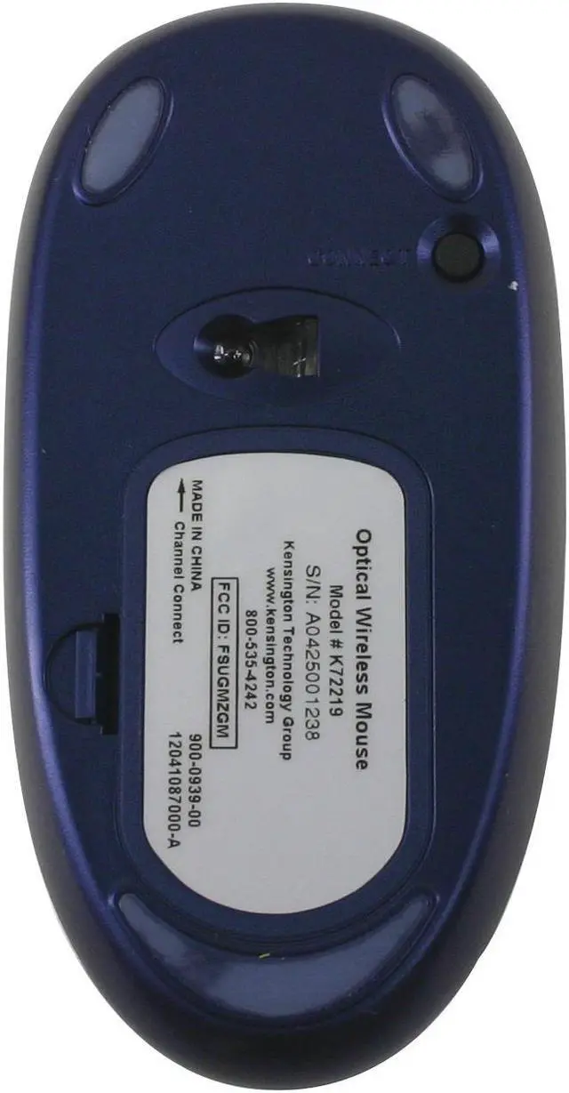 Alt view image 3 of 5 - Kensington 72219 Blue and Chrome 3 Buttons 1 x Wheel RF Wireless Optical Mouse