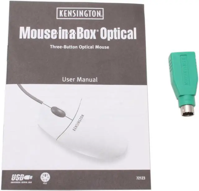 Alt view image 6 of 7 - Kensington Mouse-in-a-Box 72123 3 Buttons 1 x Wheel USB Wired Optical Mouse