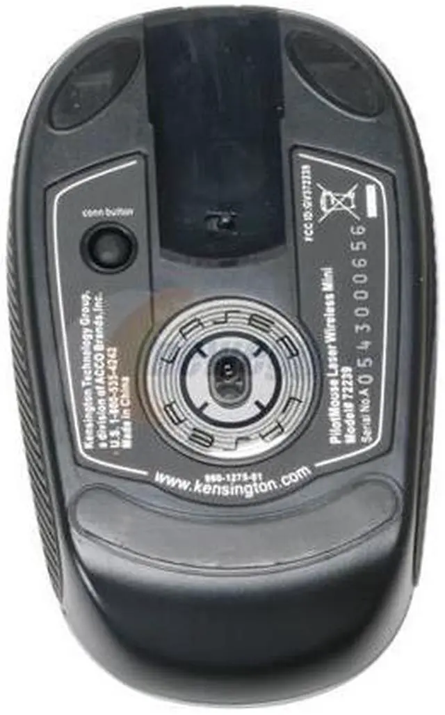 Alt view image 3 of 5 - Kensington PilotMouse 72239 Blue/Black 3 Buttons 1 x Wheel RF Wireless Laser Mini