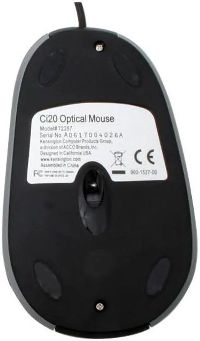 Alt view image 3 of 5 - Kensington Ci20 Black 5 Buttons 1 x Wheel USB or PS/2 Wired Diamondeye Optical Mouse