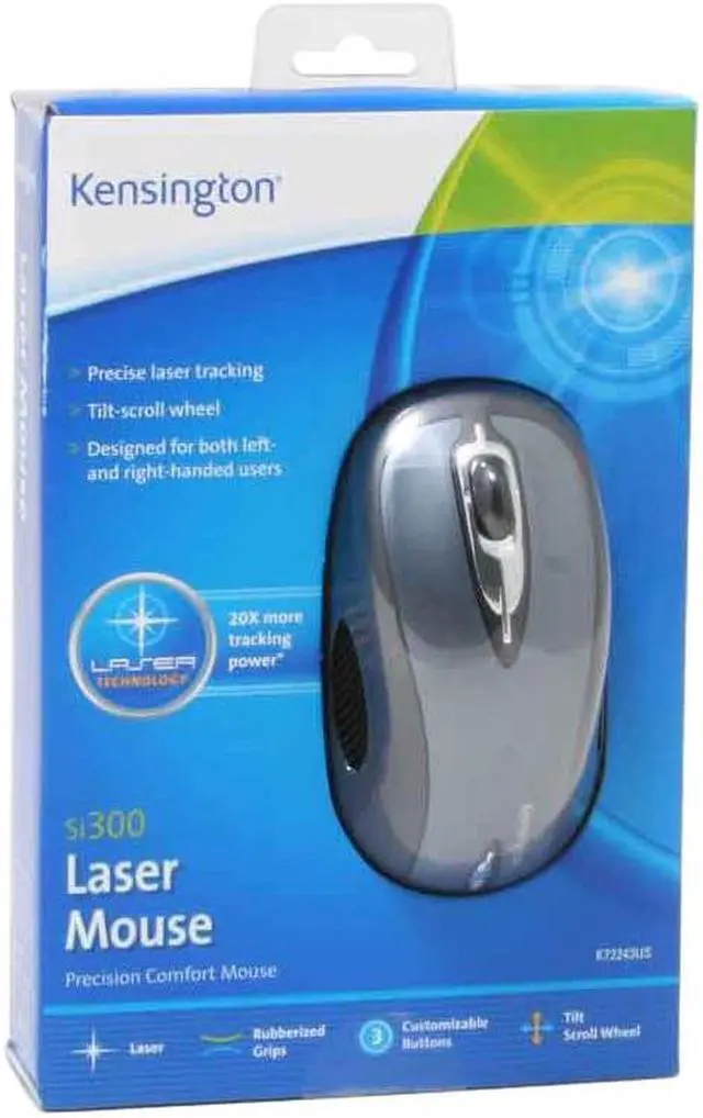 Alt view image 4 of 4 - Kensington 72243 2-Tone 6 Buttons Tilt Wheel USB Wired Laser Si300 Mouse