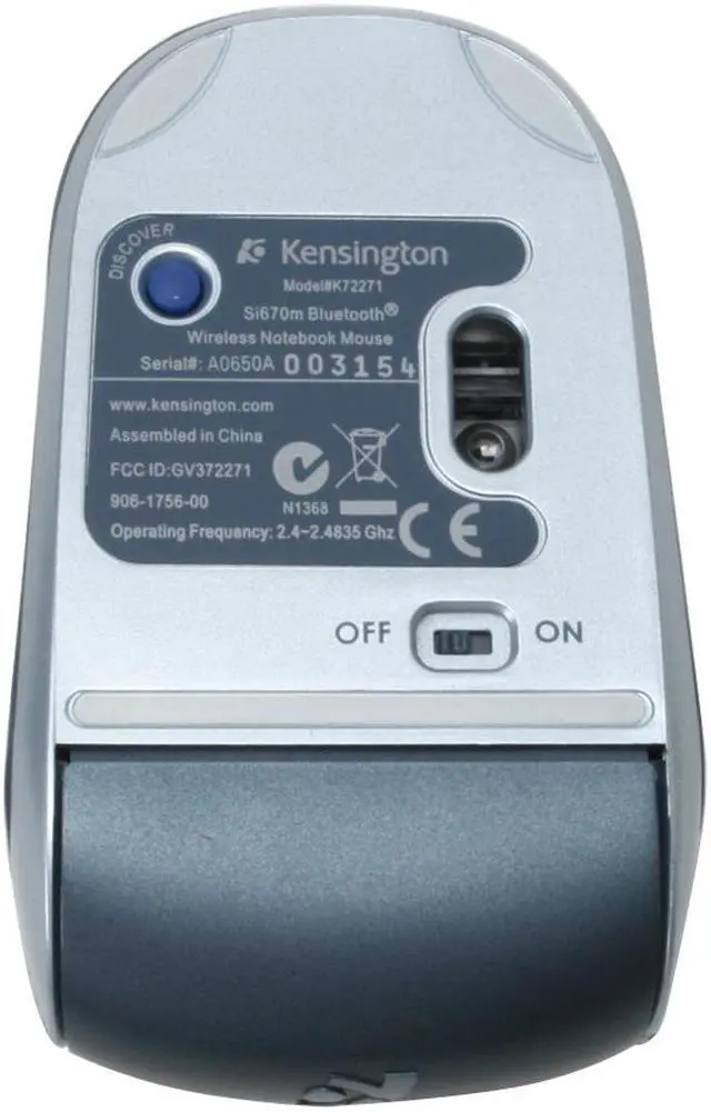 Alt view image 3 of 5 - Kensington Si670m 3 Buttons Tilt Wheel Bluetooth Wireless Optical Notebook Mouse