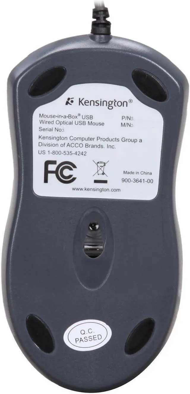 Alt view image 4 of 4 - Kensington K72356US Black 3 Buttons 1 x Wheel USB Wired Optical Mouse