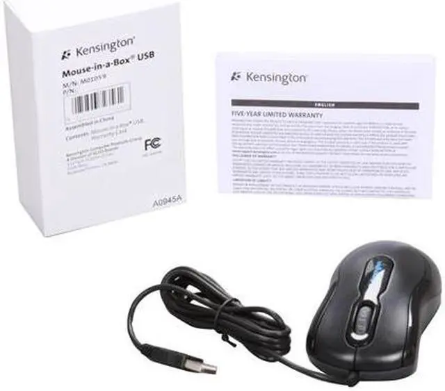 Alt view image 5 of 4 - Kensington K72356US Black 3 Buttons 1 x Wheel USB Wired Optical Mouse
