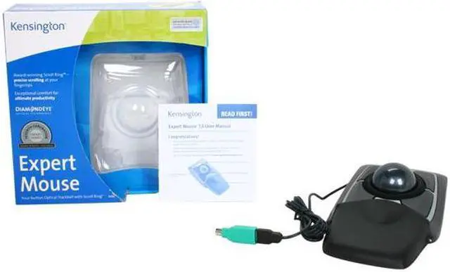 Alt view image 5 of 5 - Kensington Expert USB Wired Optical Trackball Mouse