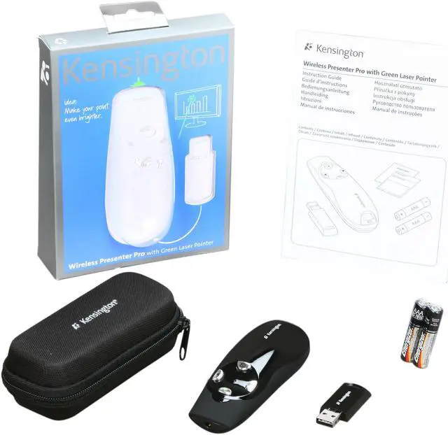 Alt view image 6 of 6 - Kensington K72353US Wireless Presenter Pro with Green Laser Pointer