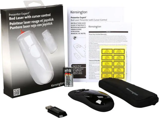 Alt view image 8 of 8 - Kensington K72425AM Presenter Expert with Cursor Control, Backlit Joystick & Red Laser Pointer