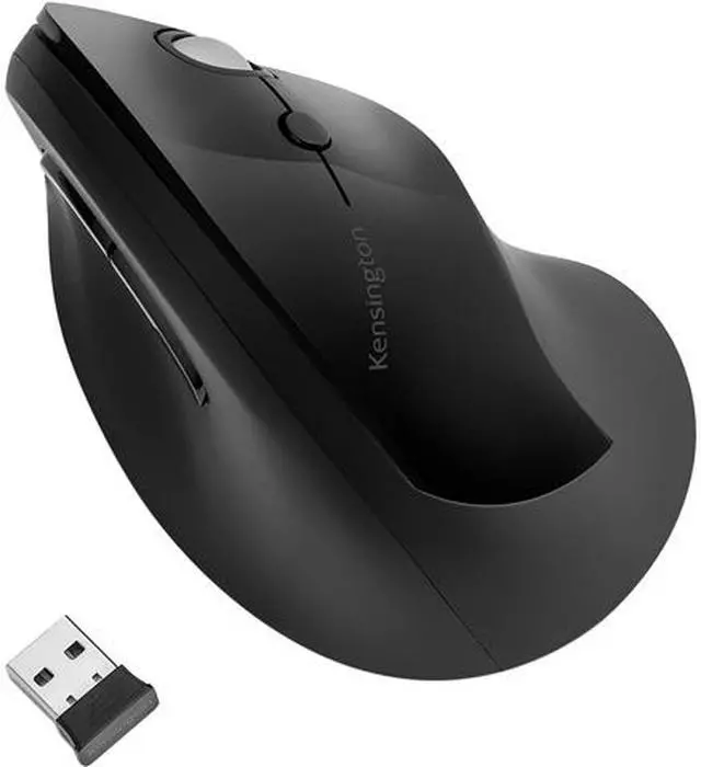 Main image of Kensington Pro Fit K75501WW Black 6 Buttons 1 x Wheel USB RF Wireless Ergo Vertical Mouse