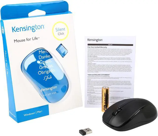 Alt view image 6 of 5 - Kensington K72392US Black 1 x Wheel RF Wireless Optical Mouse