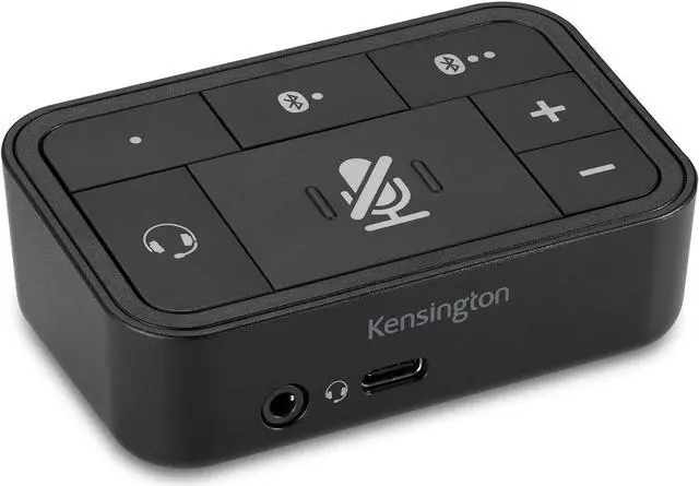 Main image of Kensington Black K83300WW Universal 3-in-1 Pro Audio Headset Switch