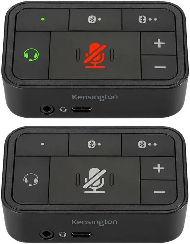 Alt view image 2 of 2 - Kensington Black K83300WW Universal 3-in-1 Pro Audio Headset Switch