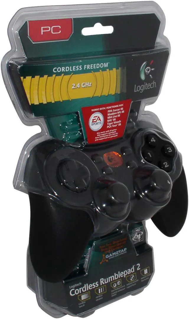 Alt view image 7 of 8 - Logitech 963326-0403 Cordless RumblePad 2 USB