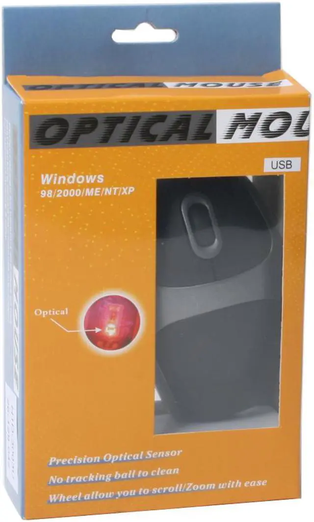 Alt view image 8 of 8 - SPEC Research H1D-3003U Black 3 Buttons 1 x Wheel USB Wired Optical Mouse