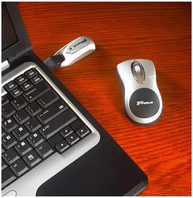 Alt view image 11 of 12 - Targus Notebook Wireless AMW05US Black/Silver 3 Buttons 1 x Wheel USB RF Wireless Optical Mouse