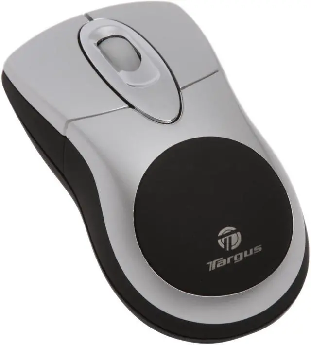 Alt view image 2 of 12 - Targus Notebook Wireless AMW05US Black/Silver 3 Buttons 1 x Wheel USB RF Wireless Optical Mouse