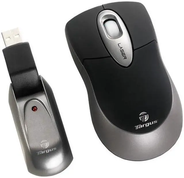 Main image of Targus Notebook Wireless AMW15US Black/Silver 3 Buttons 1 x Wheel RF Wireless Laser Mouse