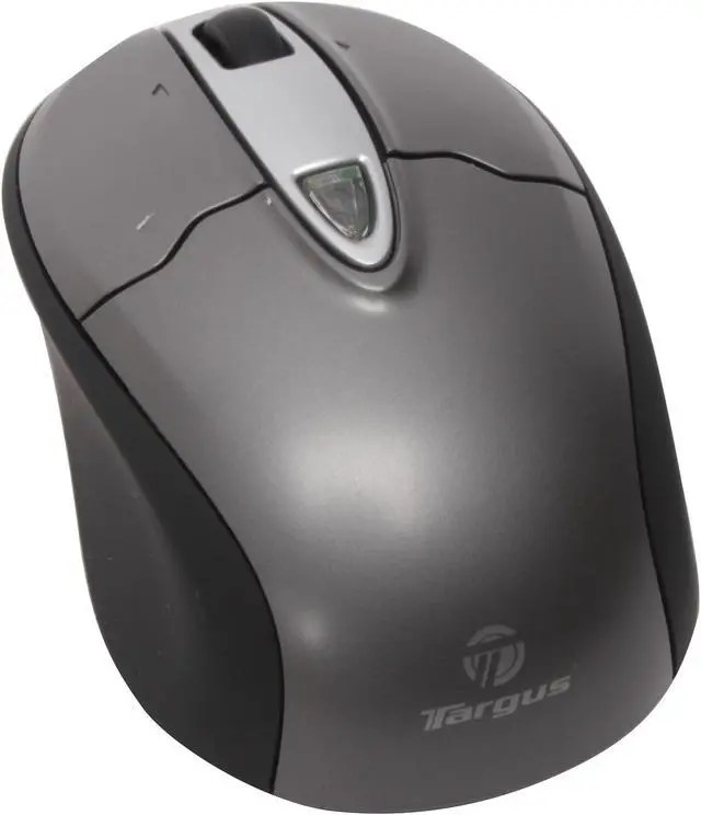 Main image of Targus AMW25US Silver/Black 4 Buttons 1 x Wheel Wireless Optical Stow-N-Go Notebook Mouse