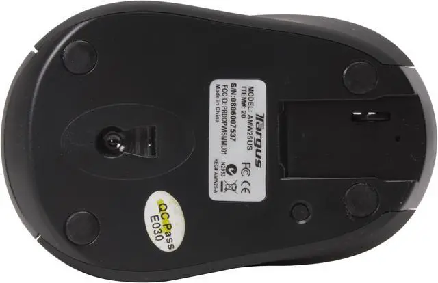 Alt view image 6 of 10 - Targus AMW25US Silver/Black 4 Buttons 1 x Wheel Wireless Optical Stow-N-Go Notebook Mouse