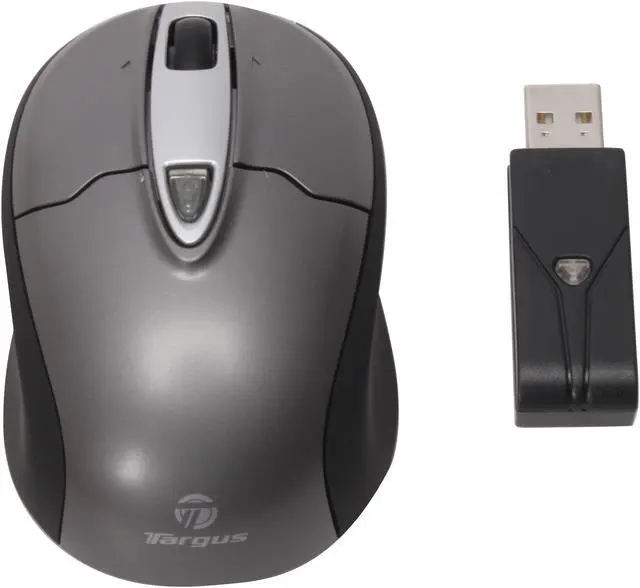 Alt view image 7 of 10 - Targus AMW25US Silver/Black 4 Buttons 1 x Wheel Wireless Optical Stow-N-Go Notebook Mouse