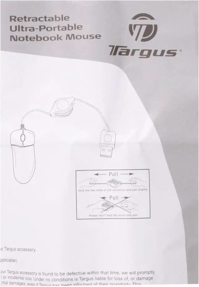 Alt view image 9 of 10 - Targus PAUM01U Silver 3 Buttons 1 x Wheel USB Wired Optical Ultra Mini Retractable Mouse