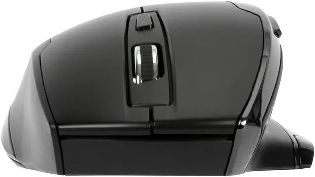Alt view image 3 of 4 - Targus Antimicrobial Ergo Wireless Mouse - BlueTrace - Wireless - Radio Frequency - 2.40 GHz - Black - USB Type A - 1600 dpi - Scroll Wheel, Thumbwheel - 7 Button(s) - Right-handed Only - AMW584GL
