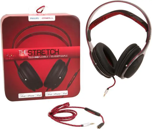 Alt view image 5 of 5 - PHILIPS Black 3.5mm O'Neill THE STRETCH Headband Headset SHO9567BK/28