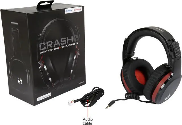 Alt view image 7 of 7 - PHILIPS Black SHO9207 O'Neill The CRASH Headband Headphones