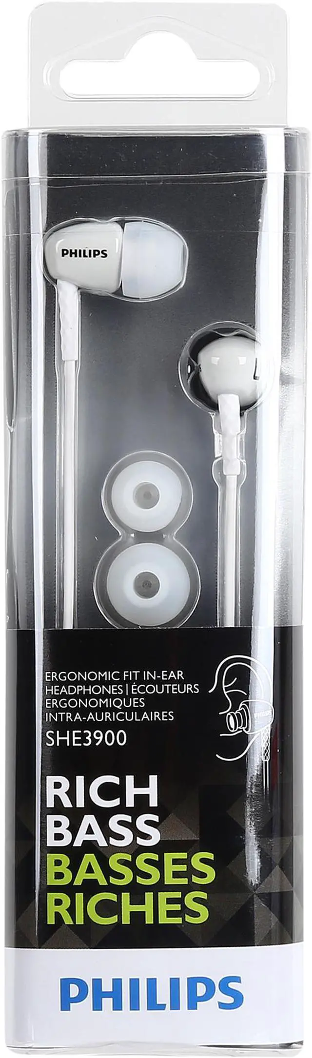 Alt view image 5 of 5 - Philips SHE3905 In-ear Headphone with Mic - Silver